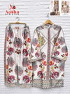 Turkis Vol 6 By Aasha Modal Sattin Printed Co Ord Set Wholesalers In Delhi